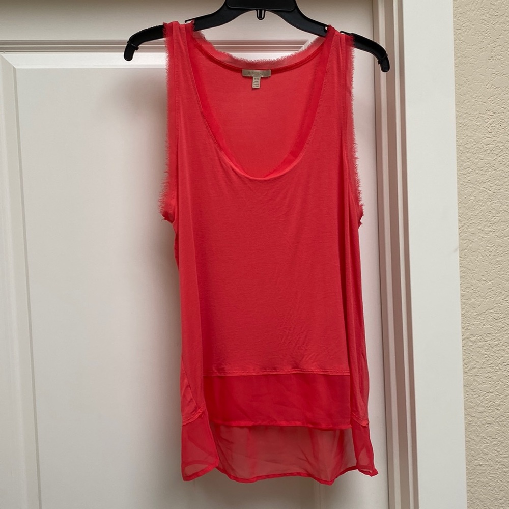 Bordeaux orange long wowza tank Size M - could fit L
